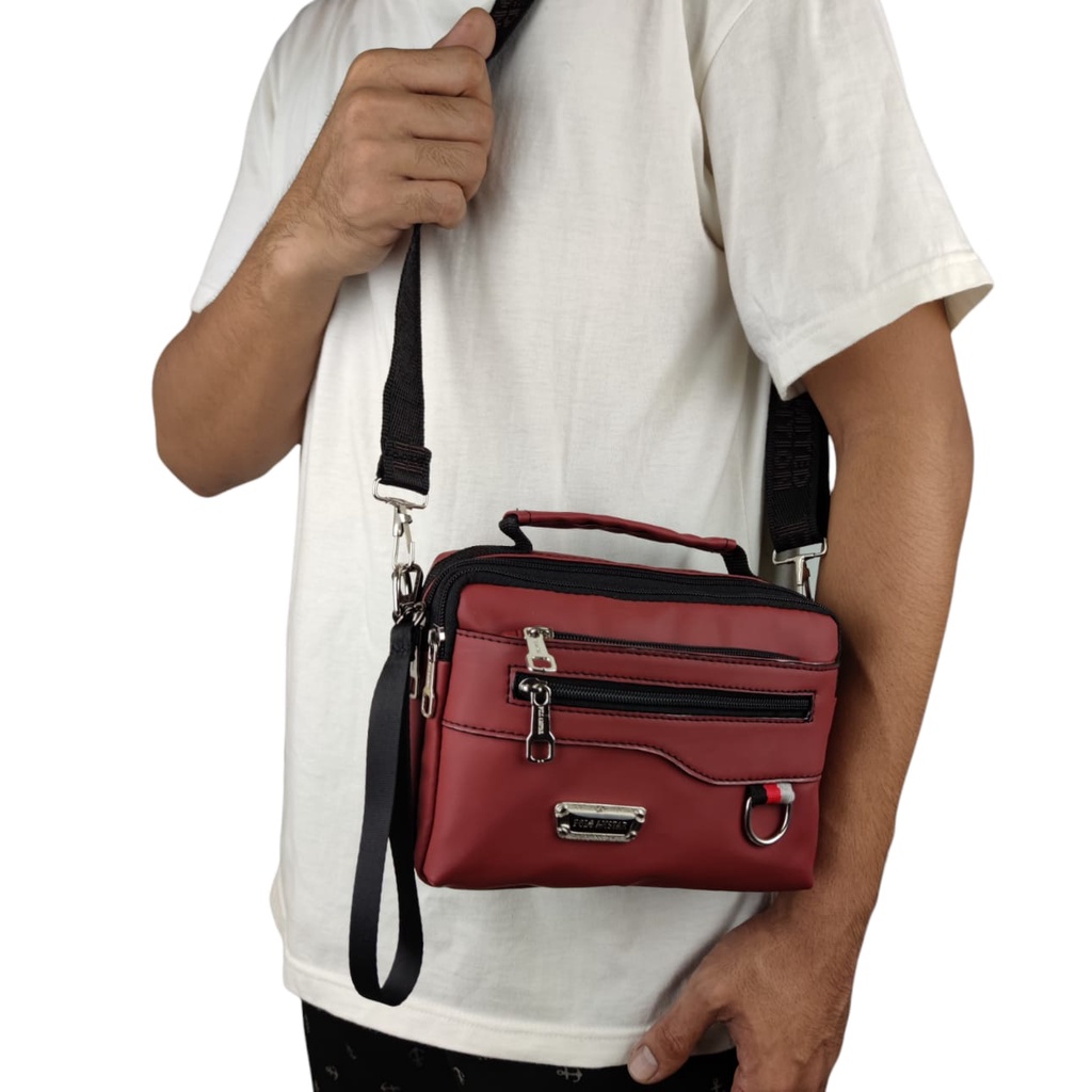 POLO AMSTAR Tas Selempang Pria Wanita Waterproof Multi Fungsi Handbag Tas Tangan Anti Air