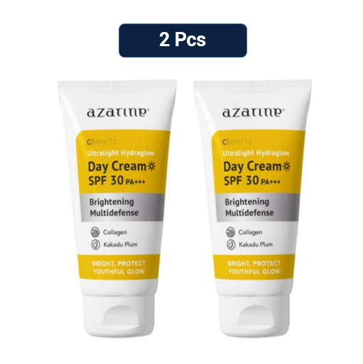 Azarine Ultralight Hydraglow Day Cream SPF 30 PA+++ C White 25gr 2 Pcs