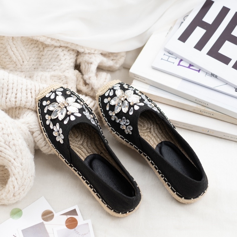 Lorie Espadrilles ( Black )