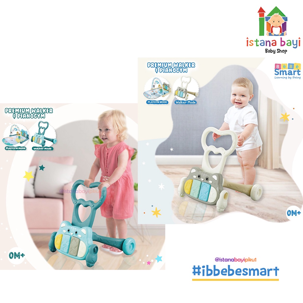 Babe Smart Premium Walker &amp; Pianogym / Dorongan Bayi