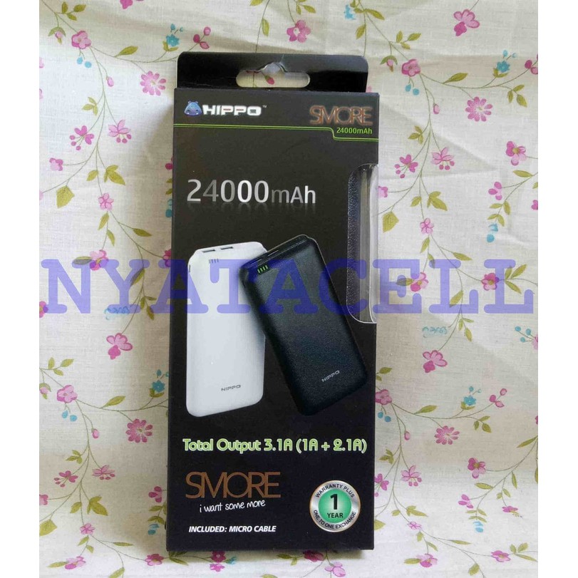 Promo Powerbank Hippo Smore 24000mAh Simple Pack Power Bank 24000 mAh