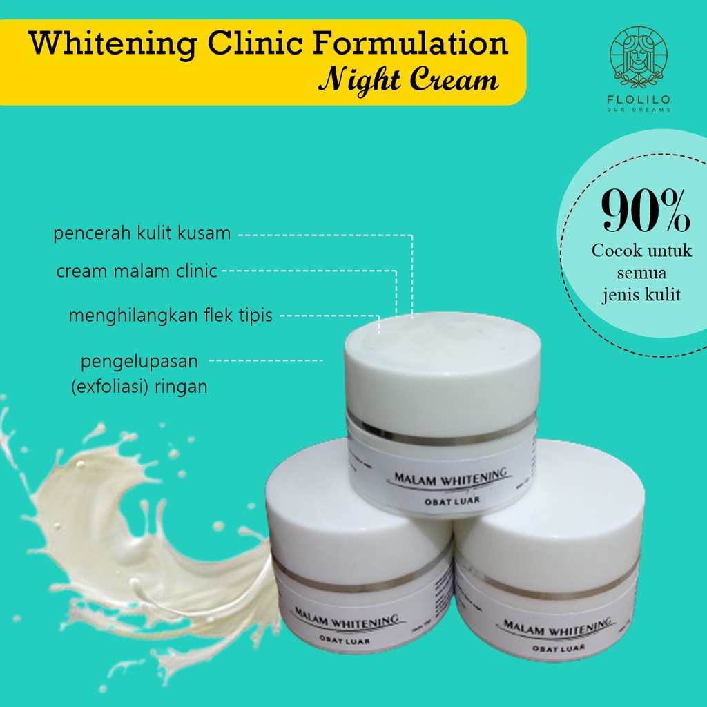 Cream malam Night Whitening ORI mysas clinic formulation