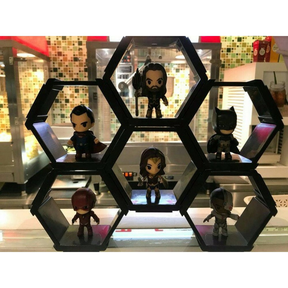 Hexagon mainan xxi Hexagons Justice League The Flash Cyborg Aquaman