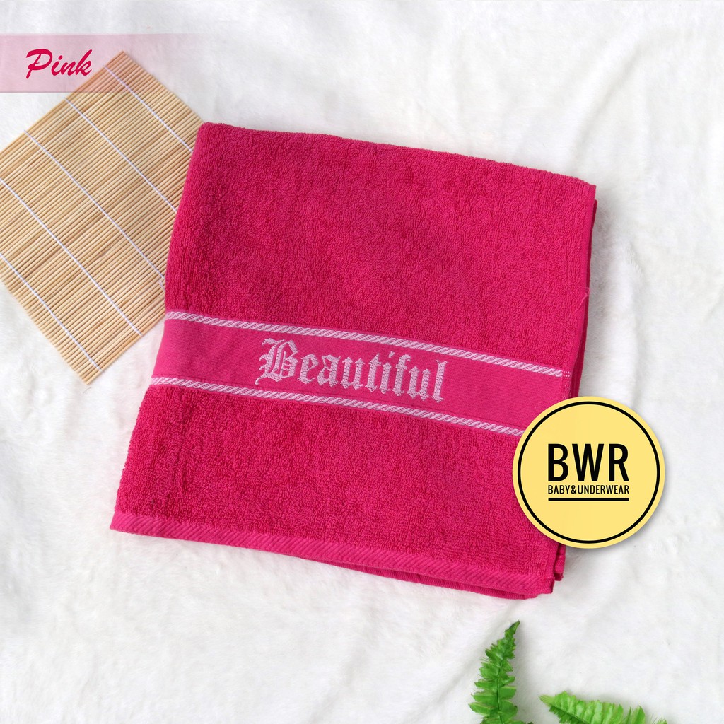 Handuk Mandi BEAUTIFUL 73x140 | Handuk Mandi Dewasa Katun Lembut - Bwr