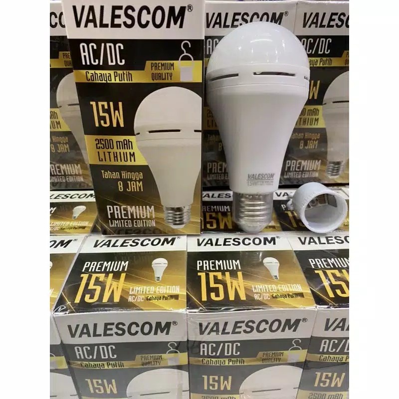 LAMPU EMERGENCY LED AC / DC 15w Lampu Ajaib TAHAN 8JAM VALESCOM