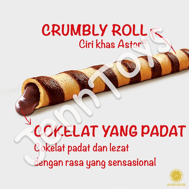 JennToys - Makanan Wafer Coklat Biskuit MAYORA ASTOR 40gr