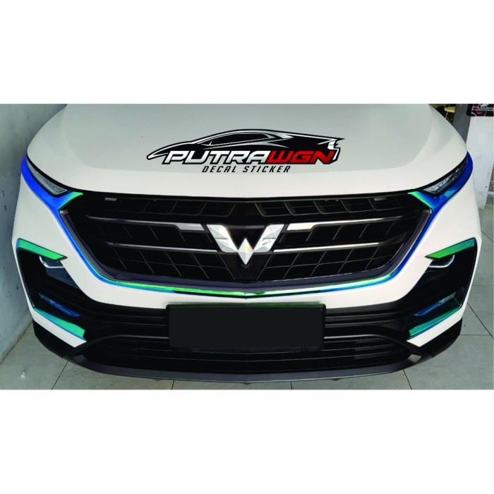 STICKER LOGO WULING MIRROR CHROME SILVER (WULING ALMAZ)
