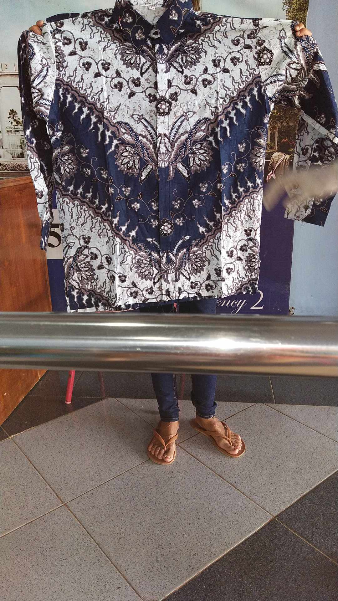 New Arrival Distro Batik Pria Bordir Sogan Hrb026 Batik Murah // Kemeja Batik Pria Murah