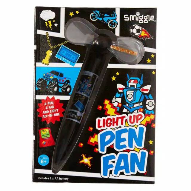 

ORIGINAL SMIGGLE LIGHT UP PEN FAN - Pena Kipas SMIGGLE