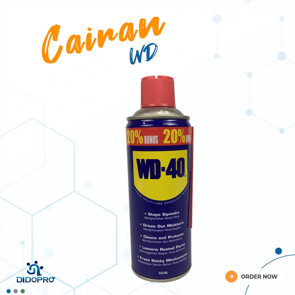 WD40 WD 40 Pelumas dan Anti Karat WD-40 Ukuran 120 ml - 191ml - 333 ml (silakan pilih di varian ya)