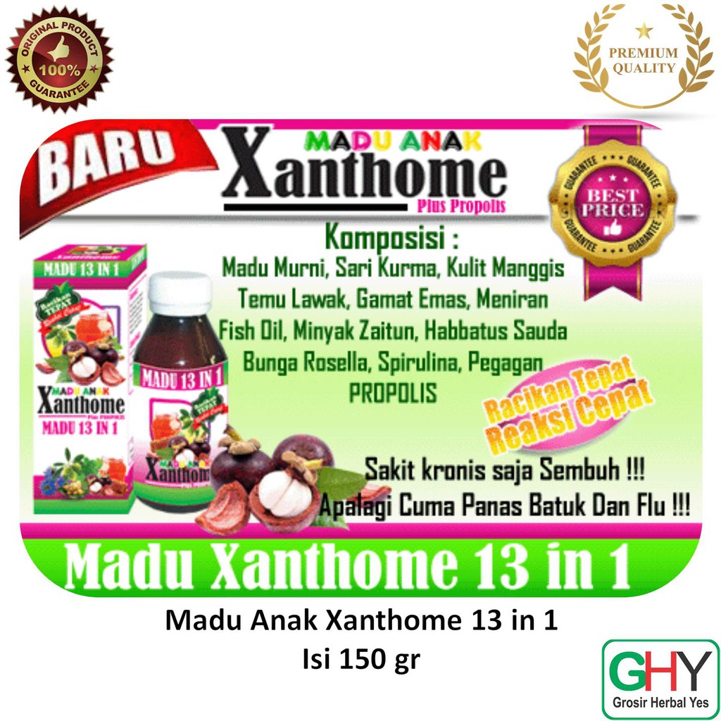 Madu Anak Xanthome Plus Propolis 13 In 1 Madu Anak Sehat Indonesia