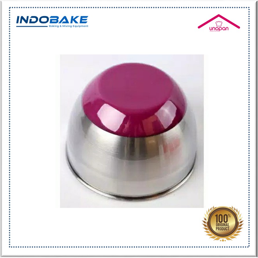 Unopan UN30005 - Mixing Bowl Non-Slip Bottom / Mangkok Aduk Adonan Stainless / Mangkuk Baskom Adonan 16 cm