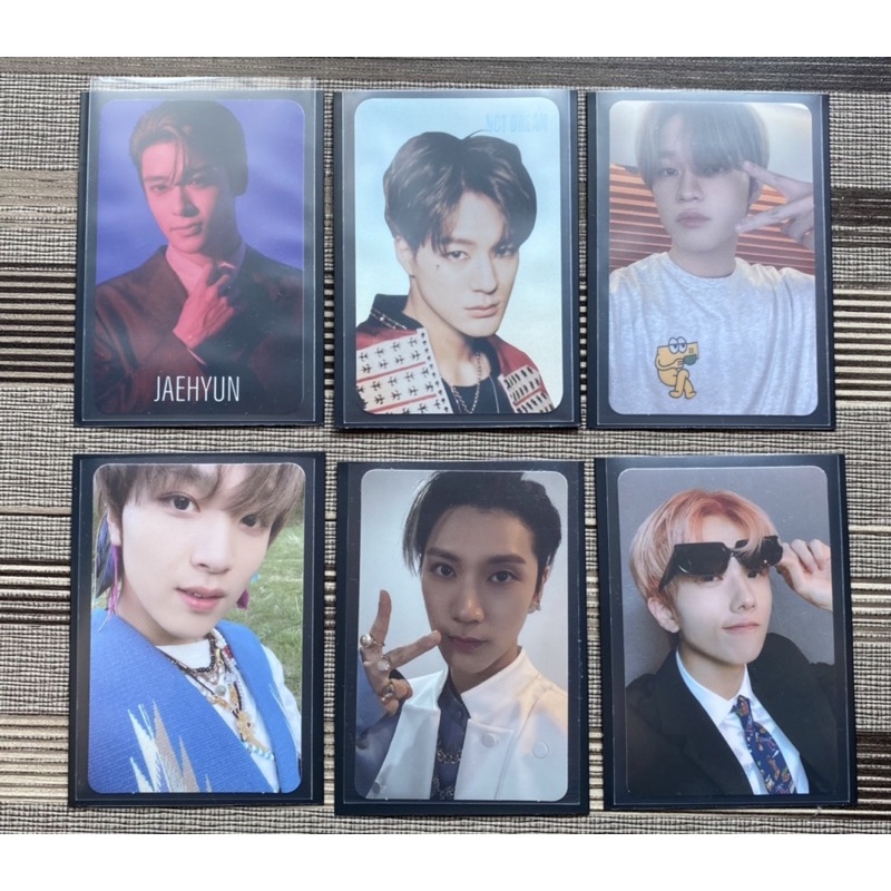 PC B2 LOVE HOLIC JAEHYUN, PC HOLOGRAM RELOAD JENO, PC CAFE CHENLE, PC AGENT JISUNG, PC HELLO HAECHAN