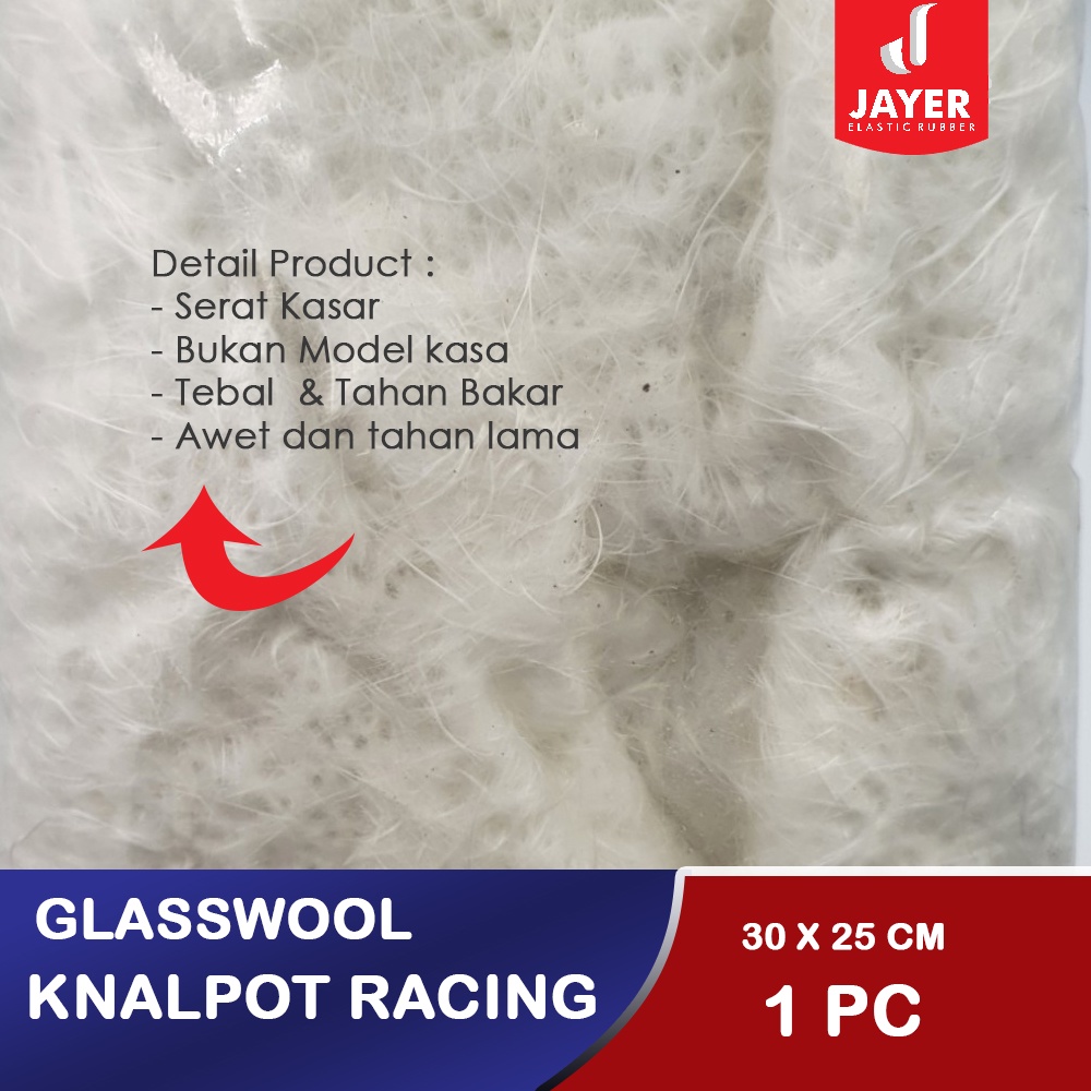 Glasswool Gaspul Knalpot Motor Racing Tahan bakar Berkualitas