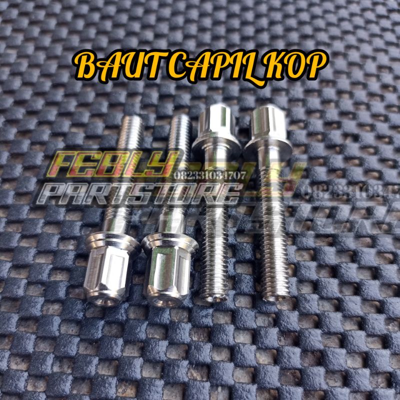 BAUT CAPIL HEAD KOP CB GL MEGAPRO TIGER GL100 BAUT STAILESS KOP CB GL MEGAPRO TIGER GL100 BAUT CAPIL