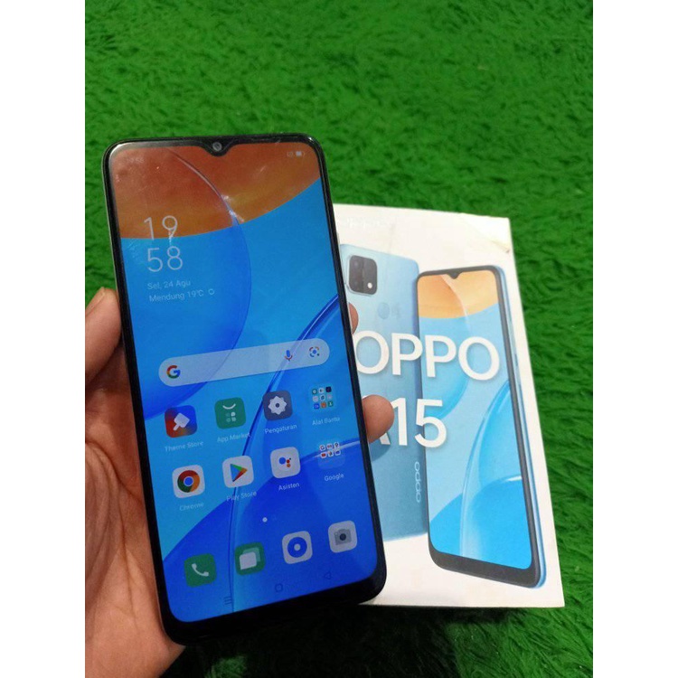 HP OPPO A15 RAM 3/32 FULSET SECOND (BEKAS)