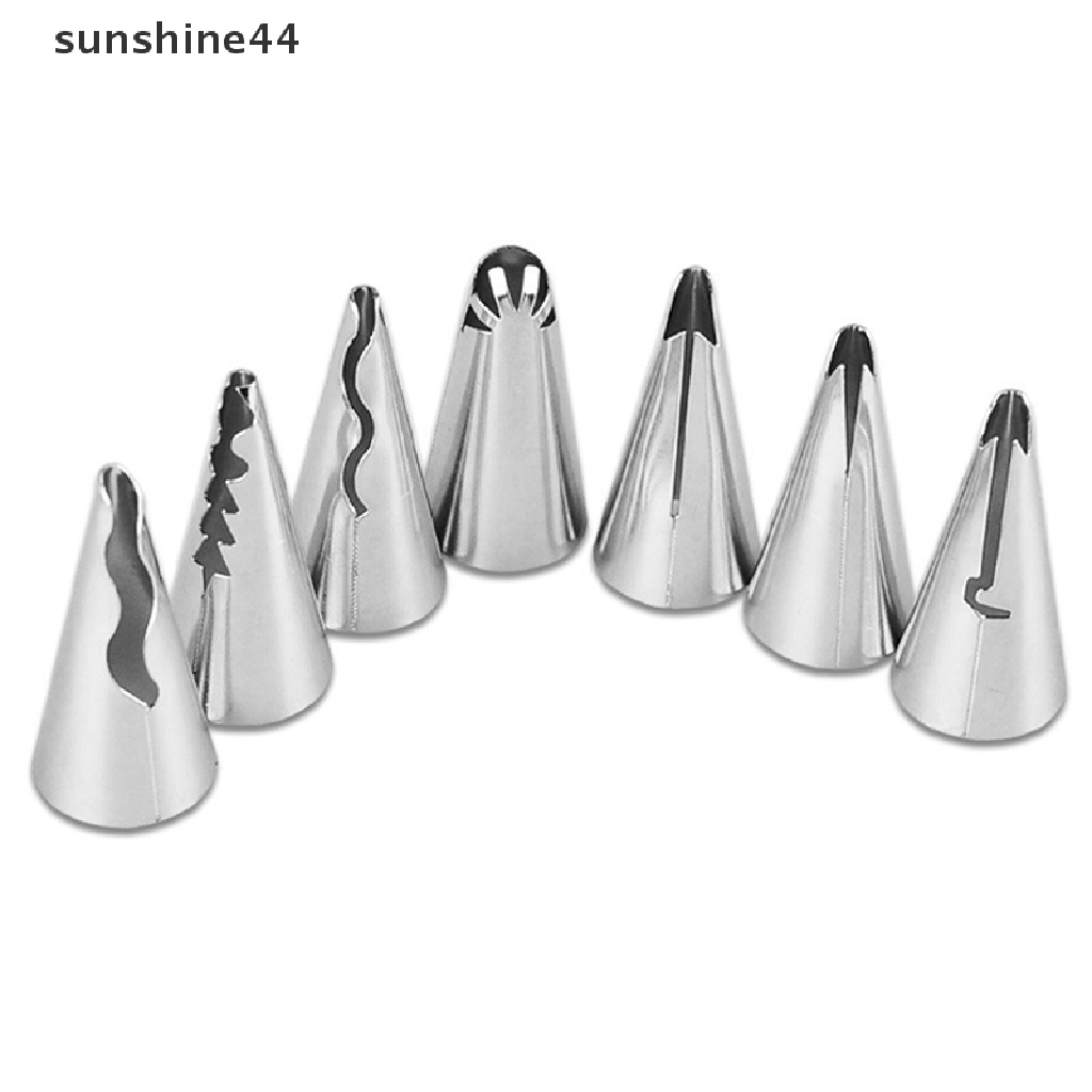 Sunshine 1Pc Spuit Piping Icing DIY Bahan Stainless Steel Untuk Dekorasi Kue