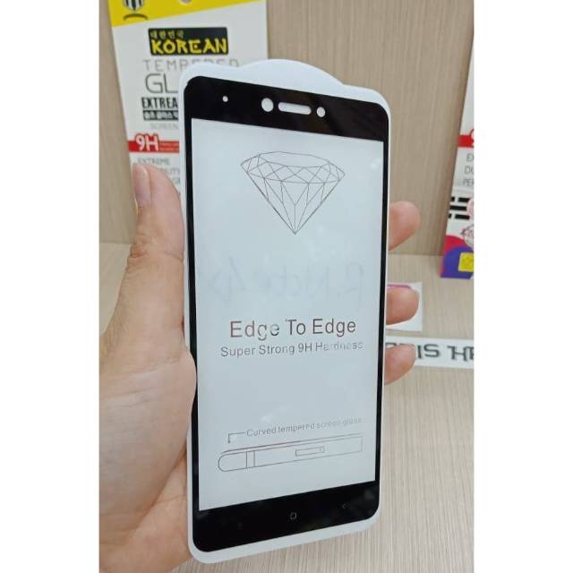 KOREAN Tempered Glass Redmi Note 4X Snapdragon 5.5 inchi FULL SCREEN TG 5D Xiaomi Note 4X FULL GLUE