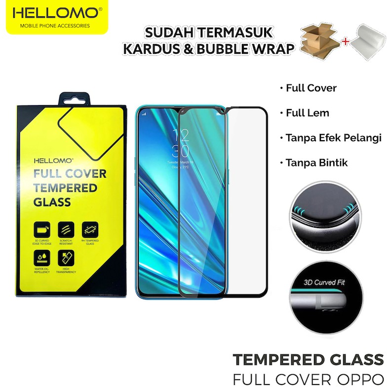 Tempered Glass Oppo 5D (Seri 2)  Anti Gores Layar Hp Oppo Full Cover Kaca TG oppo Fullcover Glass