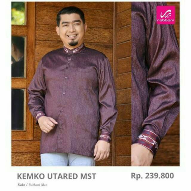 Diskon Kemko Utared Rabbani Koko Lengan Panjang Shopee Indonesia