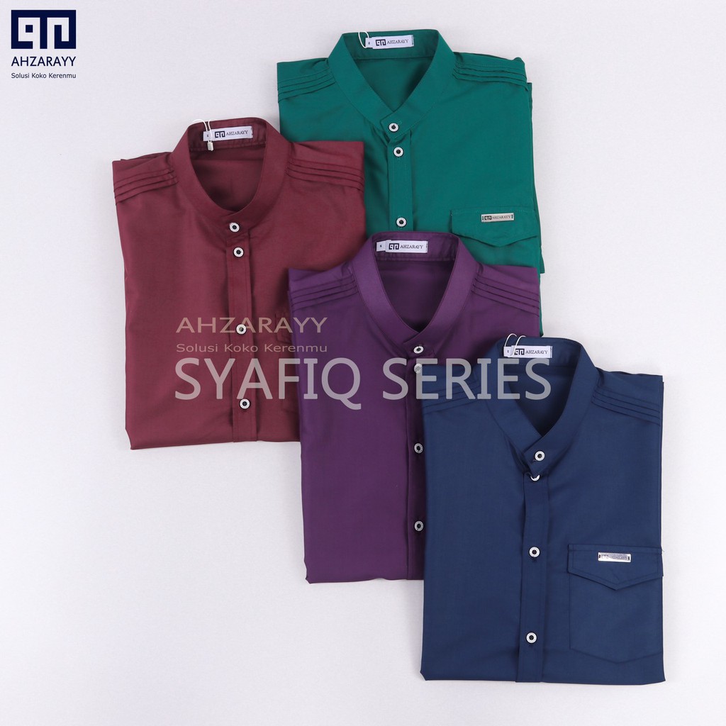 Koko Ahzarayy/Koko Couple Ayah Anak/Baju Couple Keluarga/Baju Koko Couple/Baju Aqiqah/Koko Bayi