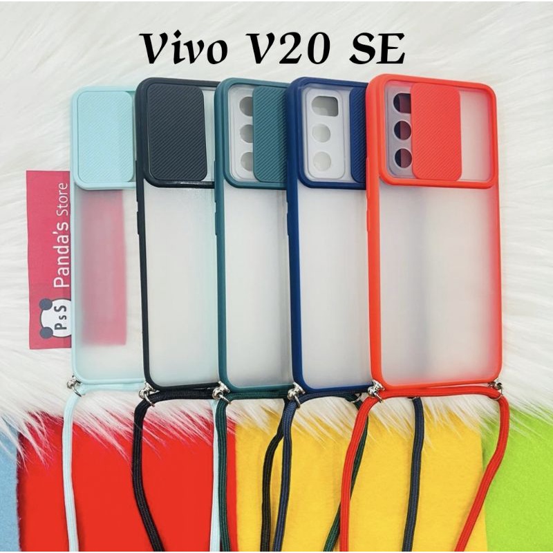 Vivo V20SE Softcase dove sliding camera + Tali Laynard [Premium]