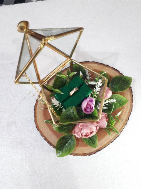 Mini Ring Box Segi Lima.