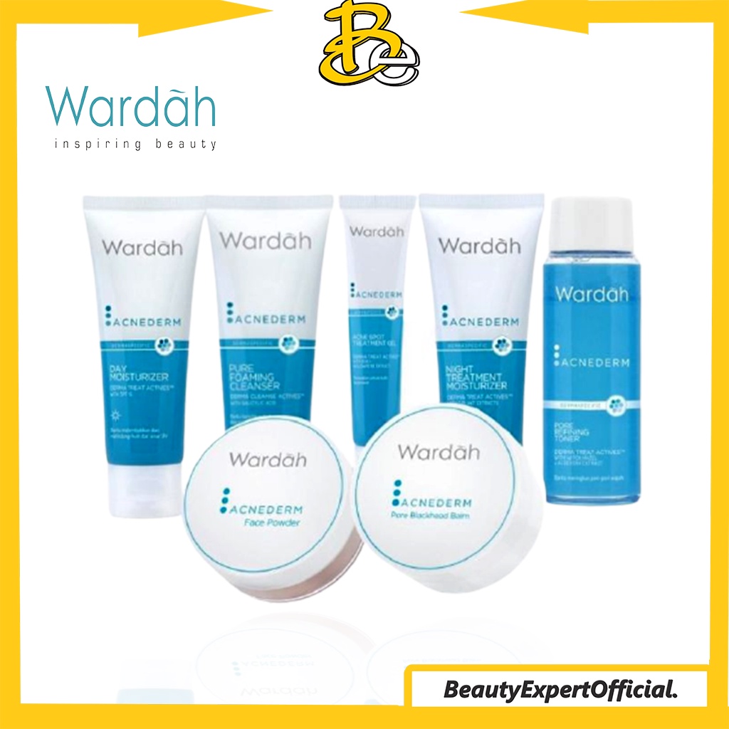 ⭐️ Beauty Expert ⭐️ Wardah AcneDerm Series | Moisturizer | Powder | Treatment Gel | Toner |