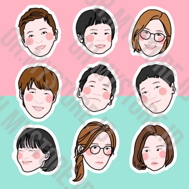 STICKER SET HOSPITAL PLAYLIST MIDO AND PARASOL