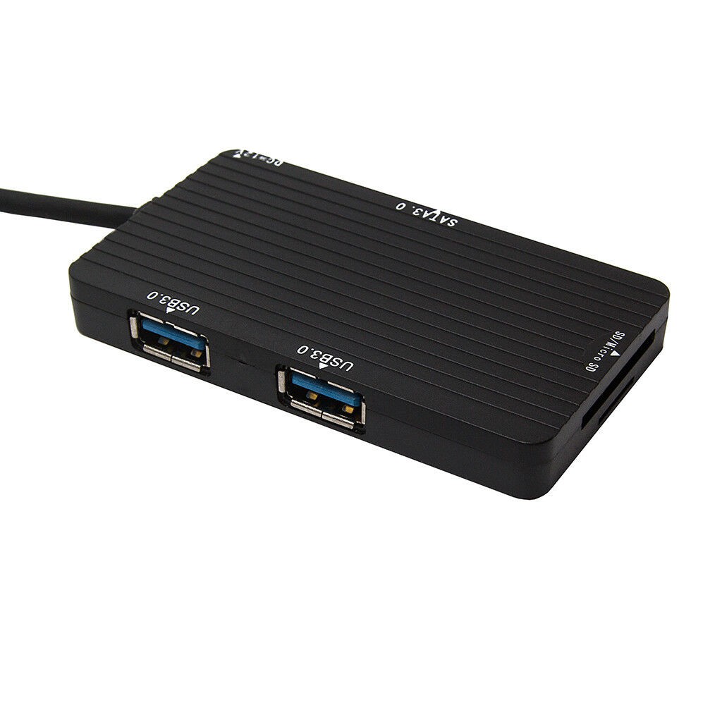 USB 3.0 Multiple 2 Port Hub &amp; 2.5 SATA &amp; TF SD MS Card Reader LU-7789A - Card Reader Combo