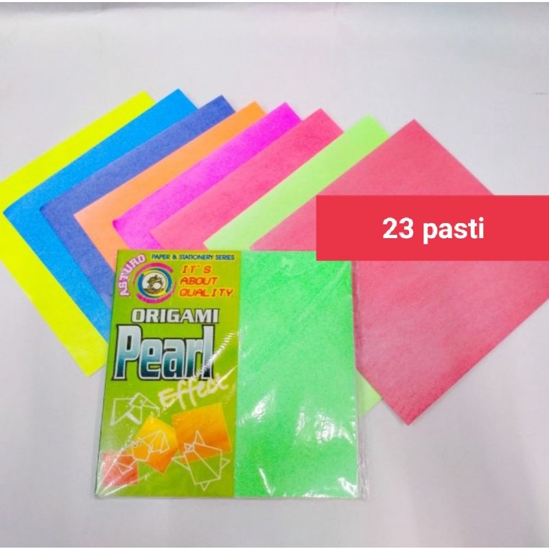 

kertas origami mutiara /origami pearl efect