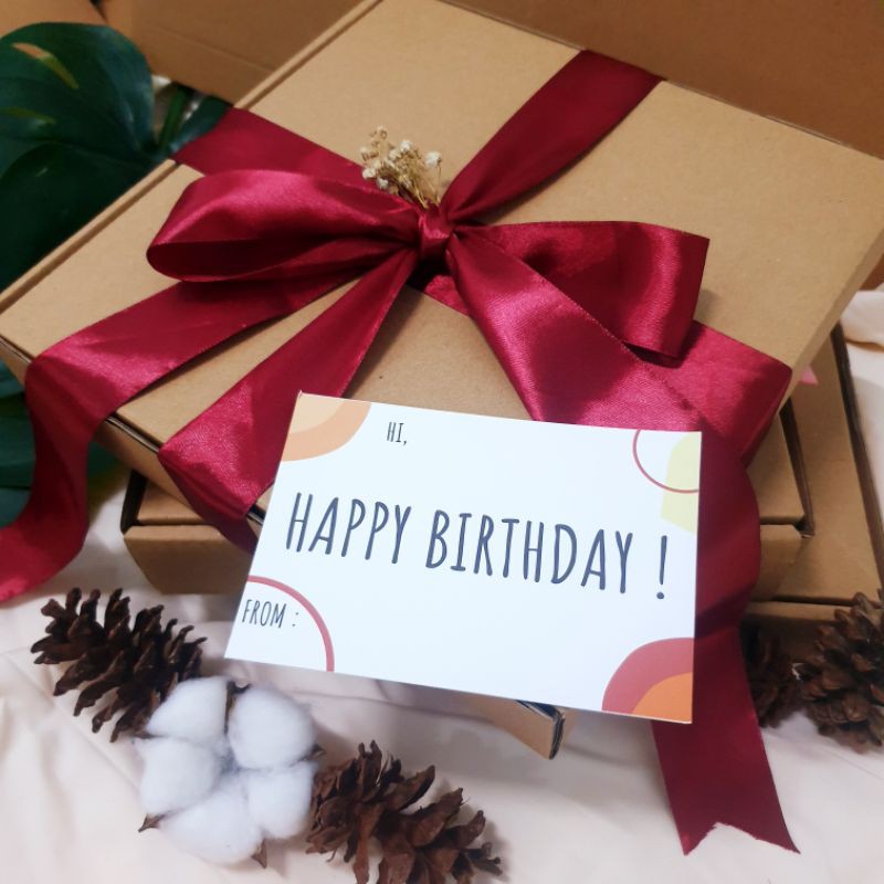 

GIFTBOX SATIN MAROON with GIFT CARD