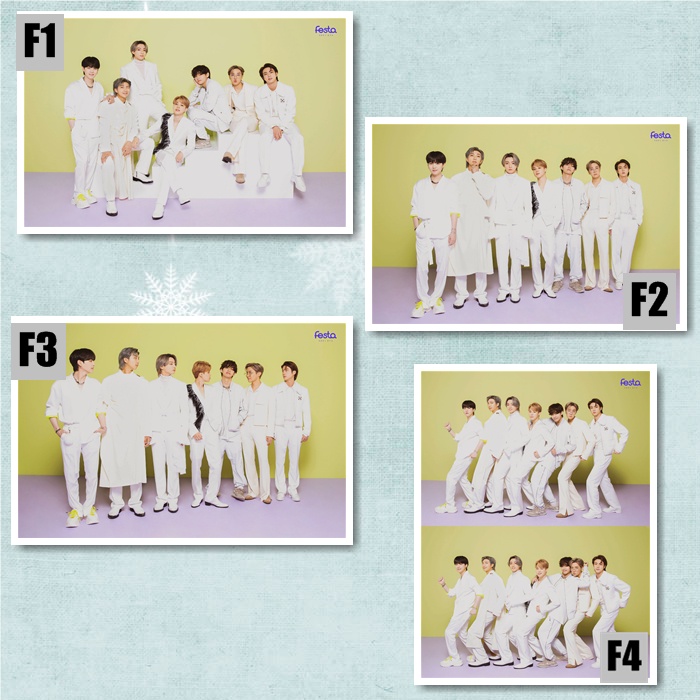 Poster BTS festa 2021 8th anniversary family portrait Jungkook V Jimin Jin Suga KPOP - ver 2