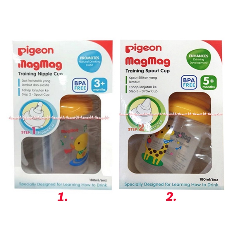 Pigeon magmag gelas minum bayi dengan Mug Pigeon dot empeng Mag mag step 1 dan 2 Pigen