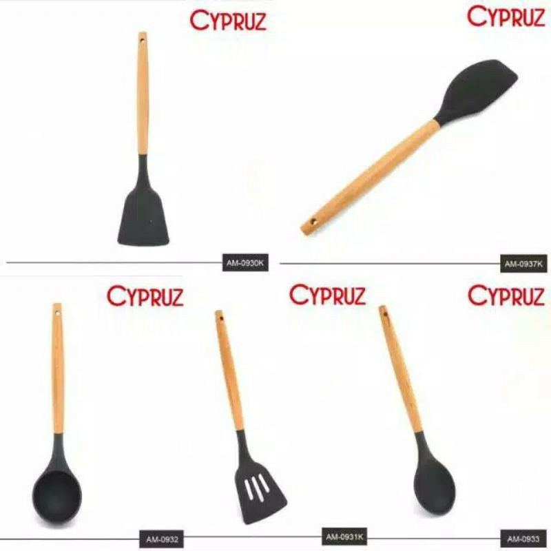 Spatula Cypruz Spatula Silikon Spatula Silicone Slotted Turner Sutil Cypruz