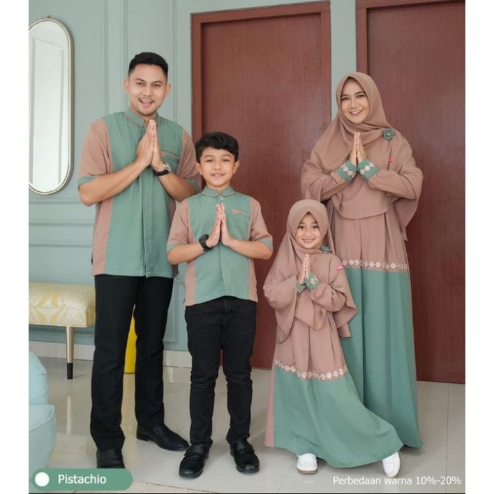 Havana Set Busana Couple Family | Set Gamis Keluarga Murah - Gamis Ibu dan Anak | Koko Bapak dan Ana