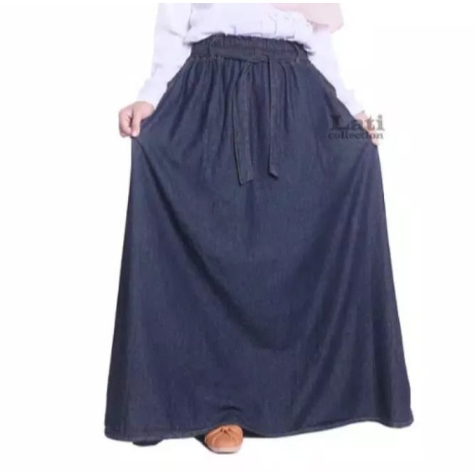 rok jeans klok semi payung premium