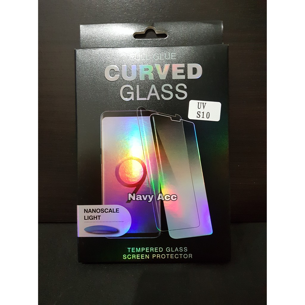 Tempered Glass UV Full Glue Samsung S10 - S10 Plus - Tempered UV