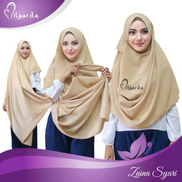 Pashmina instan zaina syar'i fashion/ kerudung/ hijab syar'i/ pashmina instan