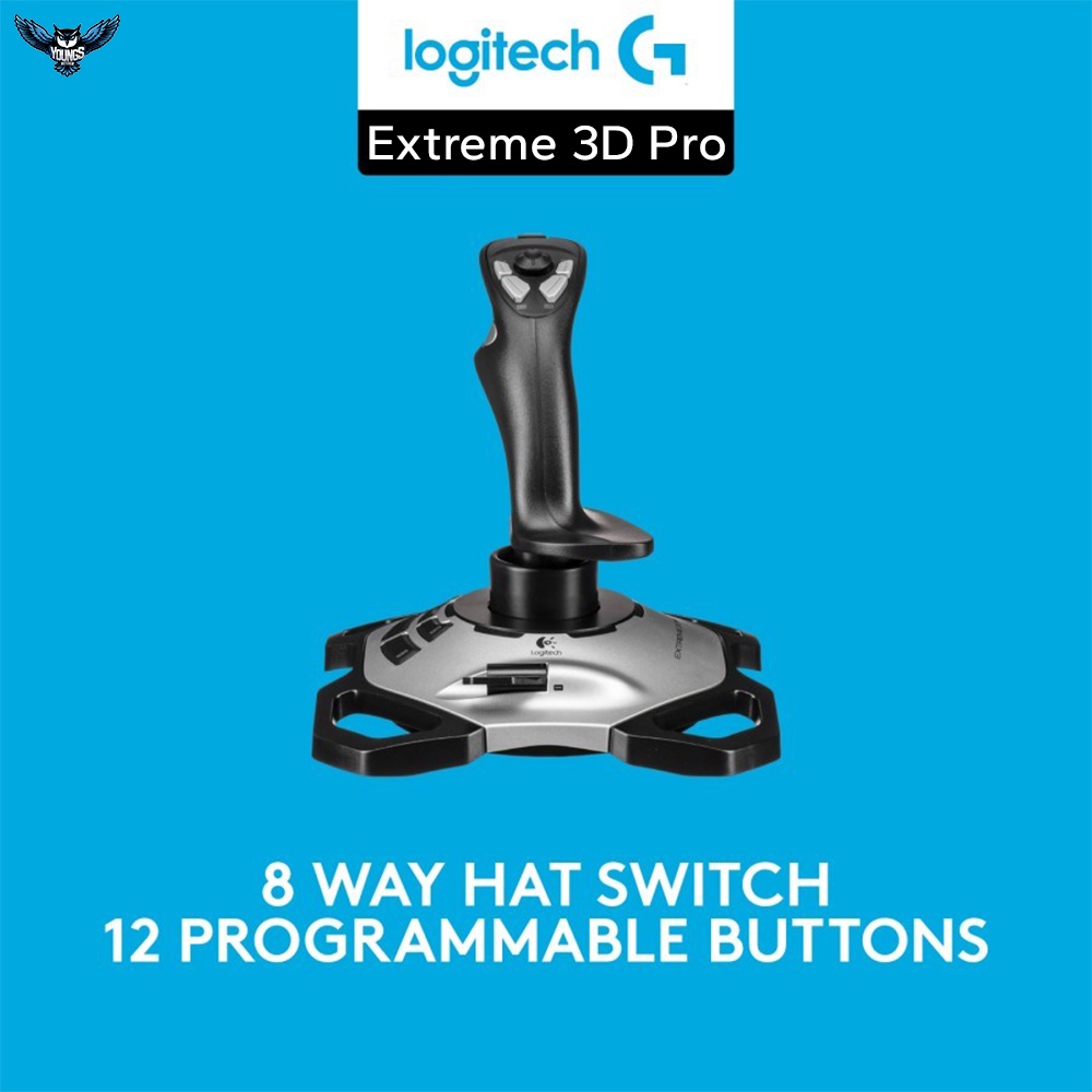 Logitech Extreme 3D Pro Joystick Flight Simulator untuk PC