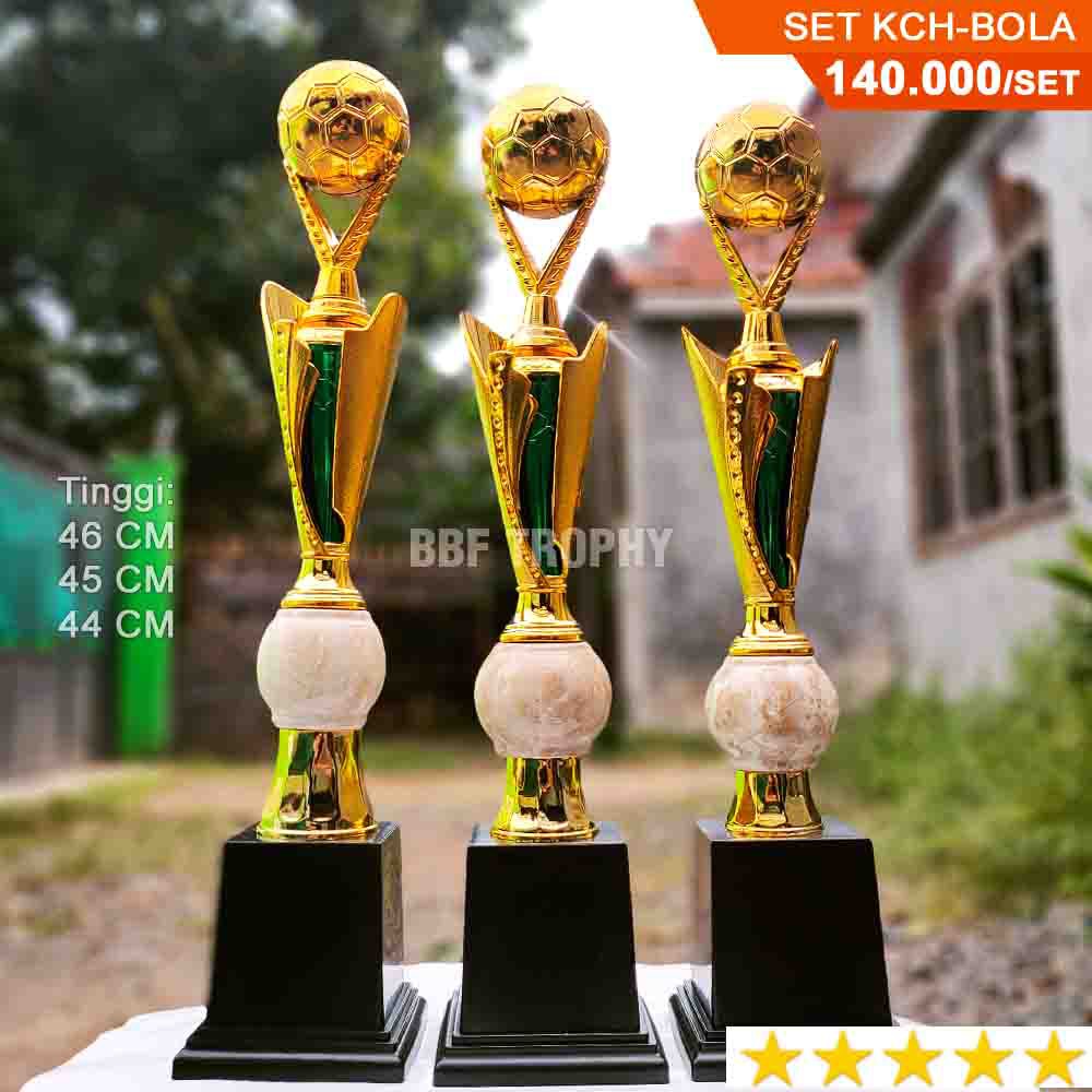 Piala bola set KCH-BOLA untuk juara 1-2-3