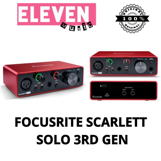 focusrite scarlett solo 3rd gen