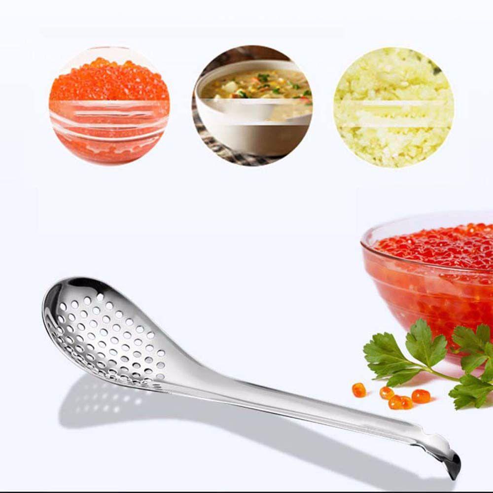 Rebuy Caviar Sendok Kreatif Stainless Steel Memasak Makan Saringan Alat Dapur