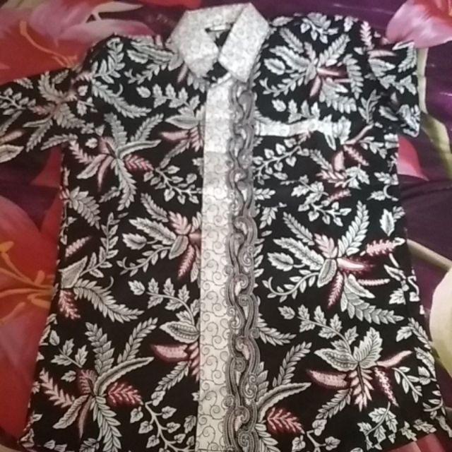 Size M L Xl Xxl Xxxl Bswart Batik Hrb026 Kenongo Hem Pendek Padi Pekalongan M L Xl Batik Pria Murah