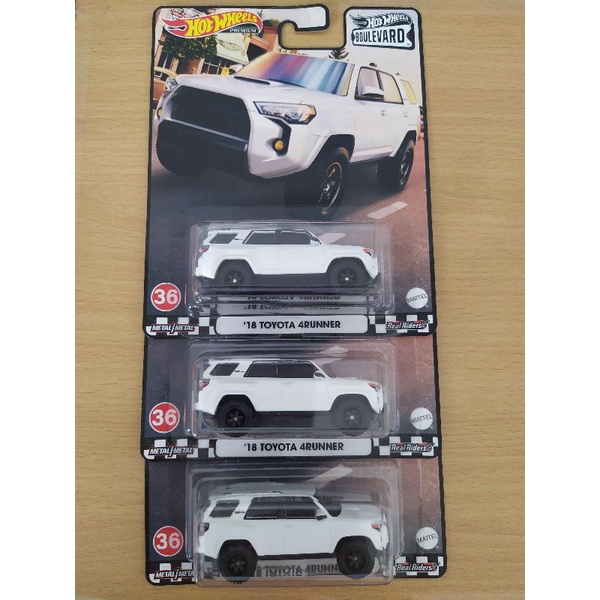 HOTWHEELS BOULEVARD 18 TOYOTA 4RUNNER WHITE
