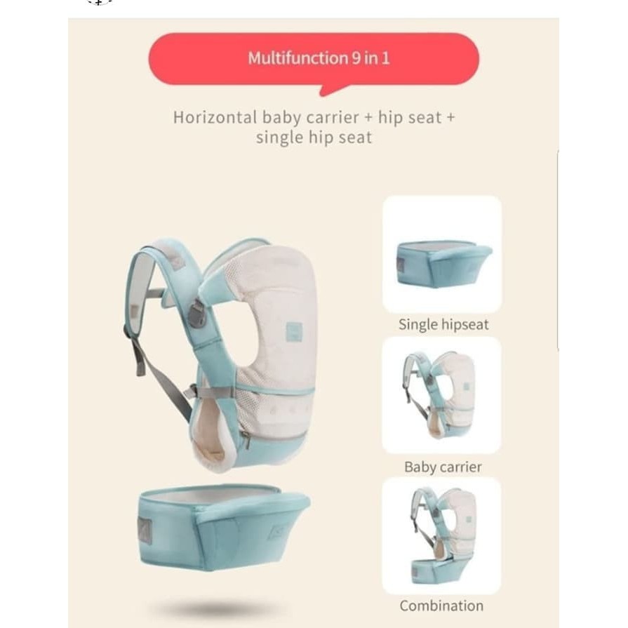 iBerry Windsor 9 in 1 Baby Carrier G01 (Tersedia varian warna)