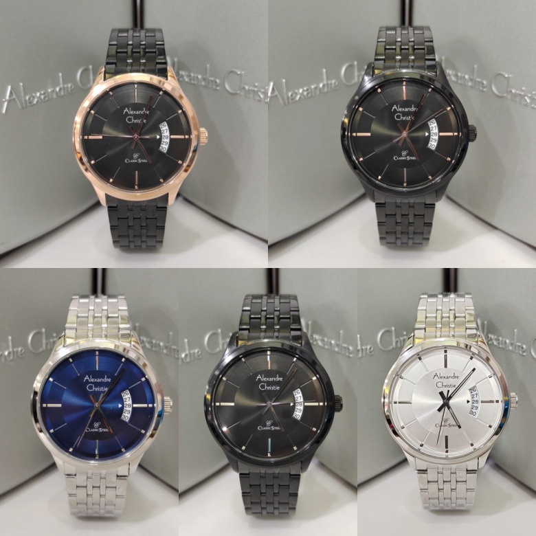 JAM TANGAN PRIA ALEXANDRE CHRISTIE AC 8678 RANTAI ORIGINAL GARANSI 1 TAHUN