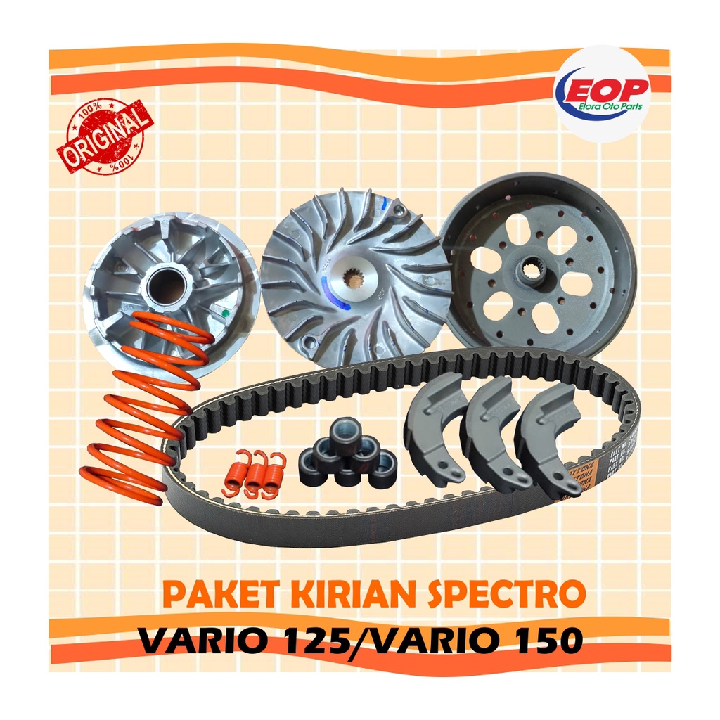 Paket Upgrade Kirian Spectro Daytona Vario 125/150 LED Solusi Anti Gredek Tanpa Bore Up