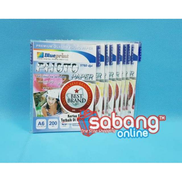 KERTAS FOTO GLOSSY 4R / PAPER BLUEPRINT 4R GLOSSY
