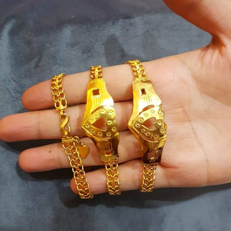 gelang emas london tiruan